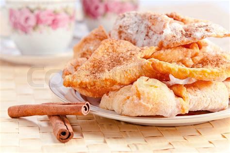 Deep Fried Pastry Withcinnamon Stock Image Colourbox