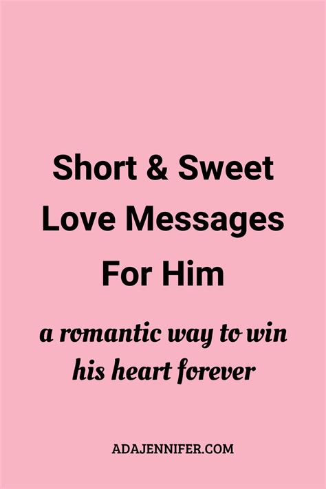 Short And Sweet Love Messages For Him Love Notes To Your Boyfriend