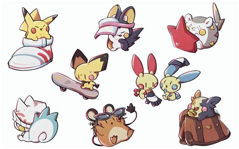 Pikachu Rotom Morpeko Morpeko Pichu And 7 More Pokemon Drawn By