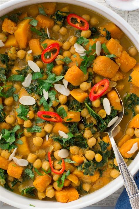 Easy Butternut Squash Chickpea Stew Vegan Gf Recipe Chickpea