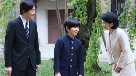 The snaps show the teenager with his father, fumihito, prince akishino, 54, in the garden of their tokyo residence. Knives were left at Japanese prince's school desk: police ...