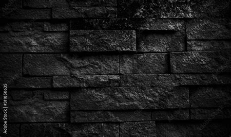 Black Stone Blocks Background Stones Texture The Wall Of Stonesblack