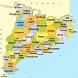 MAPA DE COMARCAS DE CATALUNYA - Apuntes de Administración de Empresas ...