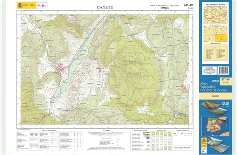 Cañete Mapa Topográfico Nacional 125000 2013