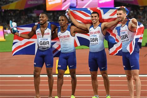 Great Britain Win Gold In Mens 4x100m Relay Final As Usain Bolt Fails