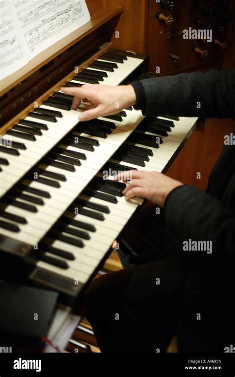 Organist At Church Organ Stock Photo Alamy