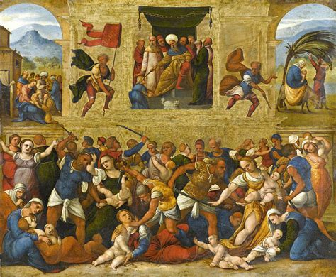 Massacre Of The Innocents Painting By Ludovico Mazzolino Pixels