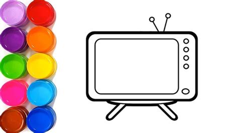 Belajar Menggambar Dan Mewarnai Televisi Untuk Menggambar Televisi