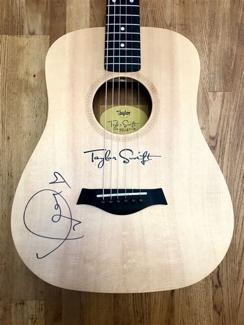 Charitybuzz Taylor Swift Autographed Baby Taylor Brand Acoustic Guitar