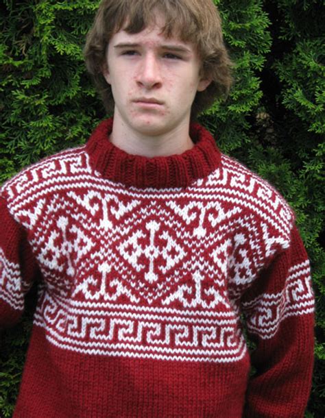Mens Nordic Sweater Knitting Patterns And Crochet Patterns From