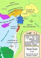Kingdom of Jerusalem map - Map of Kingdom of Jerusalem (Israel)