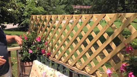 Build A Quick And Easy Trellis For Your Deck Youtube