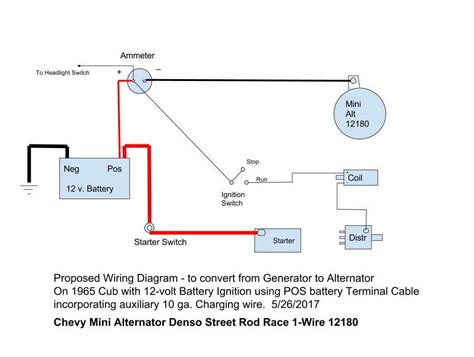 12v 1 Wire Alternator Wiring Diagram Aaainspire