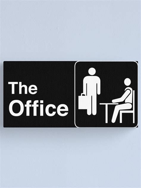 The Office Tv Show Logo Canvas Print For Sale By Zlapr Redbubble