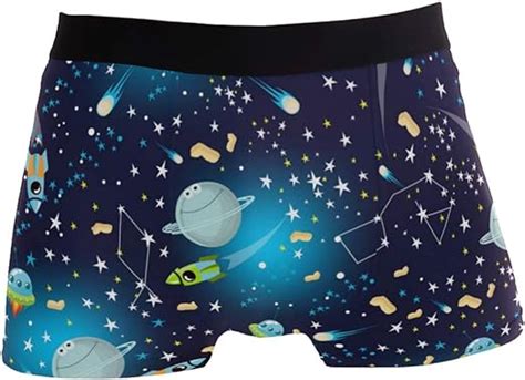 Alarge Men S Boxer Briefs Universe Galaxy Outer Space Short Underwear