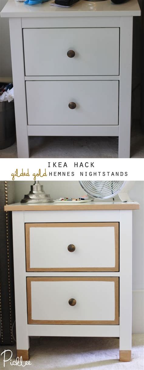 Us furniture and home furnishings drawer unit ikea ikea. Ikea Hack! Gilded Gold Hemnes Nightstands DIY | Ikea ...