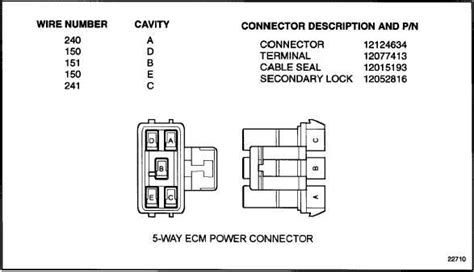 Figure 42 10 5 Way Ecm Engine Power Connector