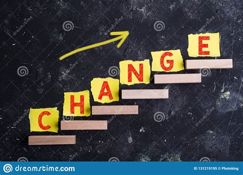 Change Word On Steps Stock Image Image Of Corporate 131219195