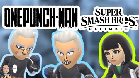 How To Make One Punch Man Mii Fighters In Super Smash Bros Ultimate Pt 2 Youtube