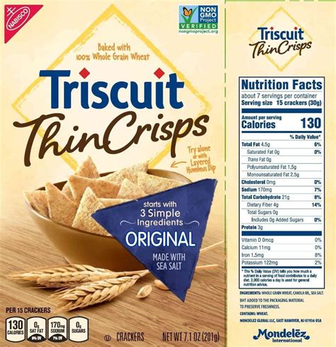 Wheat Thins Nutrition Facts Runners High Nutrition