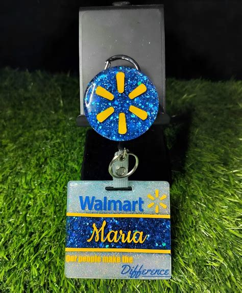 Walmart Glitter Name Badge Etsy