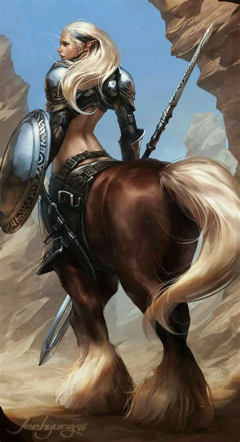 Female Centaur Warrior Fantasy Artwork Fantasy Creatures Fantasy