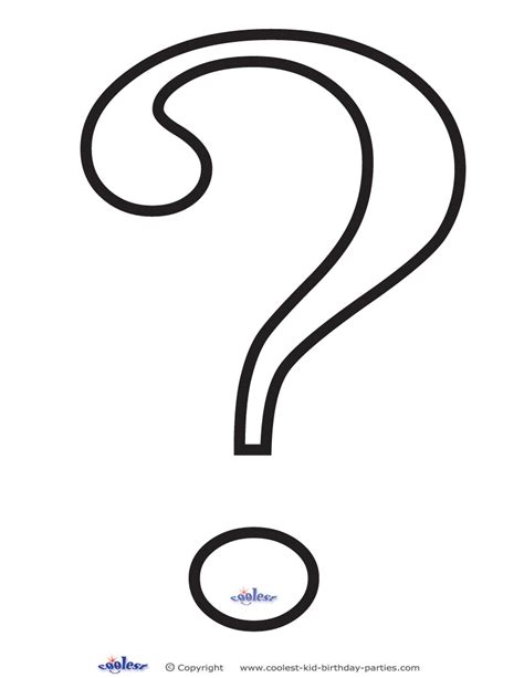 Coloring Page Question Mark Free Download On Clipartmag