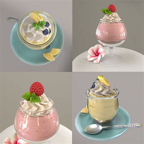 Two Desserts 3d Model Collection Cgtrader