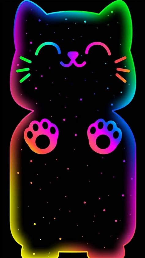 Neon Kitty Wallpaper By Hende09 Fa Free On Zedge Neon Wallpaper