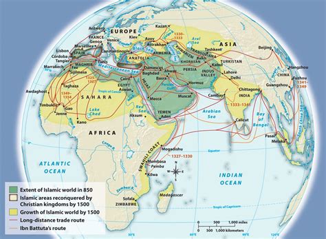 Spread Of Islam Map Africa