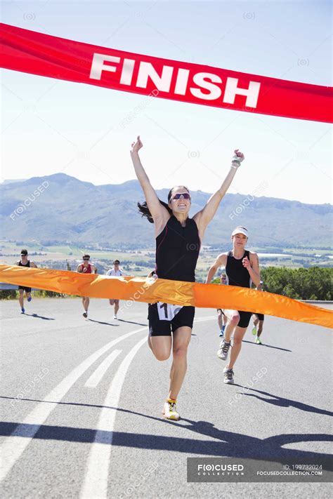 Finish Line Stock Photos Royalty Free Images Focused