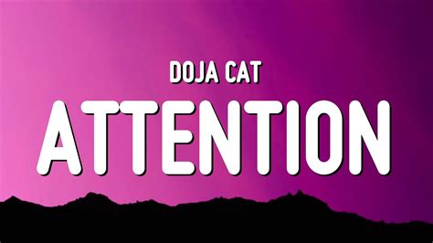 Doja Cat Attention Lyrics Youtube
