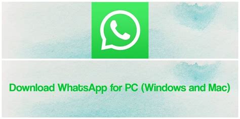 Download Whatsapp For Pclaptop Windows 1087 For Free