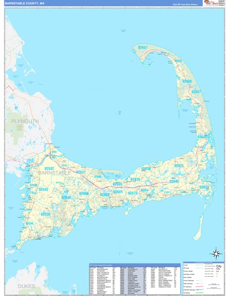 Maps Of Barnstable County Massachusetts