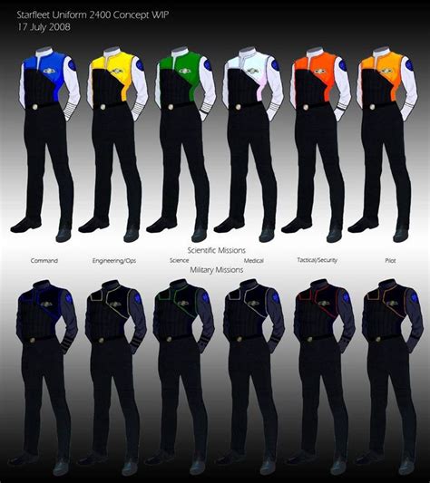 Uniforms Set 2 By DaenirArt On DeviantArt Star Trek Uniforms Star