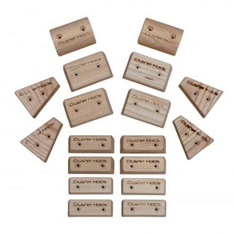 Wooden Climbing Holds Board Set 4 System Hand Holds Crusher Holds