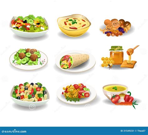 Healthy Food Stock Vector Illustration Of Plate Meatballs 31549231