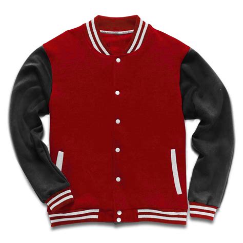 Varsity Jacket Black And Red — Lionheart Custom Apparel