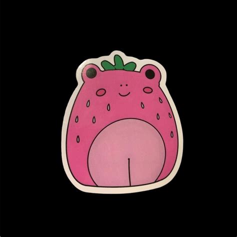 Toys New Adabelle The Pink Strawberry Frog Squishmallow Sticker