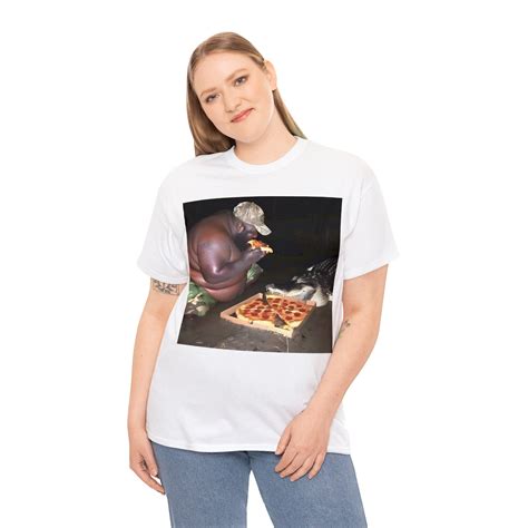Gumbo Slice Eating A Slice Of Pizza An Alligator At Swamp Shirt Meme