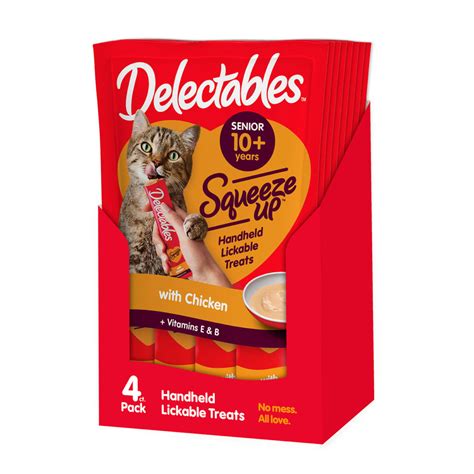 Delectables™ Squeeze Up™ Senior 10 Chicken 4 Count Hartz