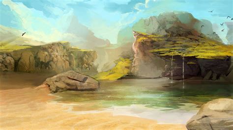 Digital Painting Landscape By Elsouille On Deviantart