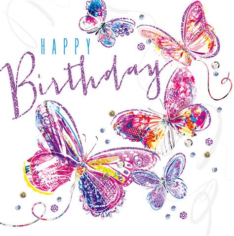 Butterflies Birthday Cards Art And Collectibles Embroidery