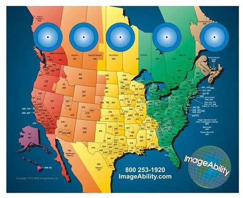 The United States Time Zone Map Large Printable Colorful With State