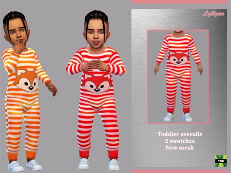 The Sims Resource Toddler Overalls