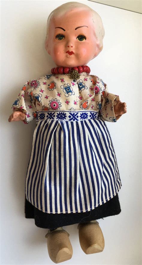 Vintage Dutch Doll Made In Holland Bisque Head Etsy Dutch Doll