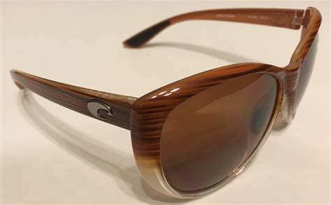 Costa Del Mar La Mar Sunglasses Wood Fade Frame Polarized Amber