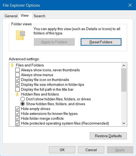 Show Folder Size Windows 10