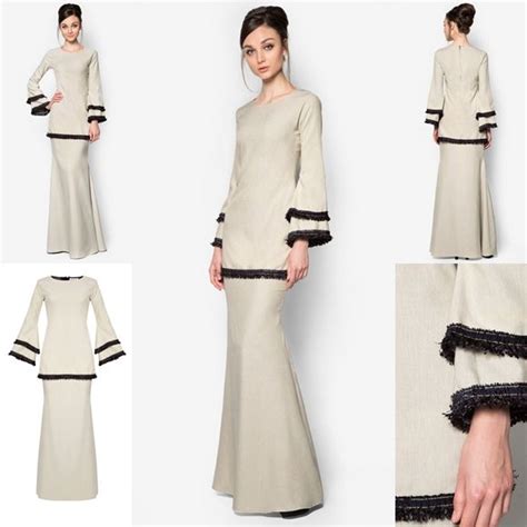 Kurung moden peplum organza horsehair bersama kain duyung. Baju Raya 2016 Baju Kurung Peplum Moden Fesyen Trend ...
