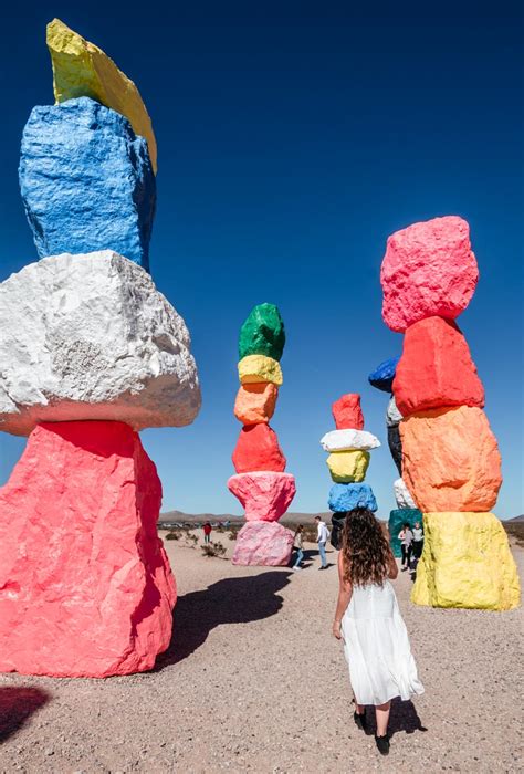 How To Visit Seven Magic Mountains Colorful Rocks Near Vegas Come